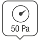 Test hermetische afsluiting bij 50 Pa (100% producten)